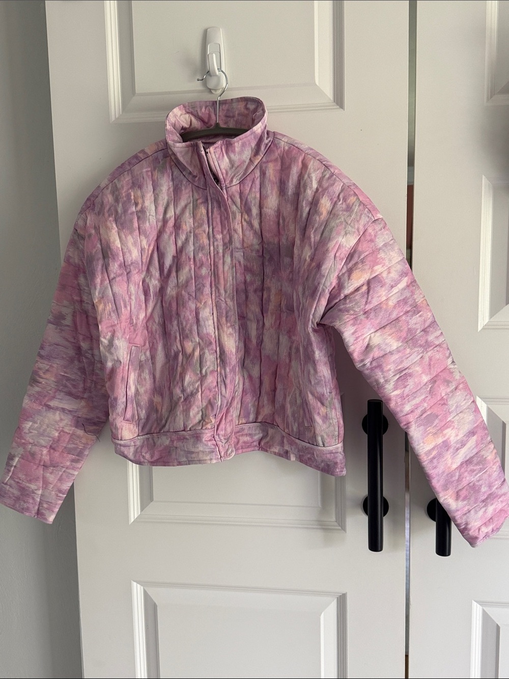 Anthro Saltwater Luxe Quilted Pink Tie-Dye‎ Jacket